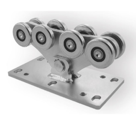 CAIS SPEED M Achtwielstrolley medium grote voetplaat  (HO)