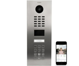 Doorbird D2101KV  IP videokit opbouw, incl. opbouwbak en voeding +codeclavier  (HO)