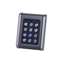 XPR codeKlavier en RFID lezer, opbouw, alu grijs, metaal toetsen, 1000 codes, 2 relais, RS485 BUS Art nr. COD4656  (NE)