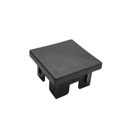 Afdekkap kunststof 60x60 mm met dakje - zwart Art. nr. ADKD90056060 prijs per Stuk(s) excl. BTW