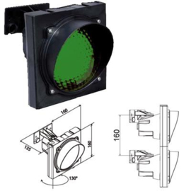 ASFLV Apollo Plast verkeerslicht groen vr LED E27 Art nr. 103549  (SE)