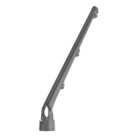 Puntdraadkop 3-draads schuin tbv staander Ø60, doorvoer Ø42 - RAL7016 Art. nr. PDK3DRSCH7016 prijs per Stuk(s) excl. BTW