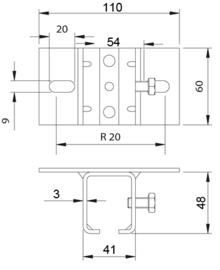 22-PICCOLO~~PLAFONDSTEUN VOOR ART. 24-P