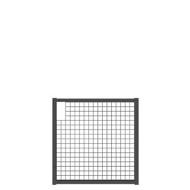 Tuinpoortvleugel 1000x1000 mm met gaasvulling - RAL7016 Art. nr. TPS7016100100 prijs per Stuk(s) excl. BTW