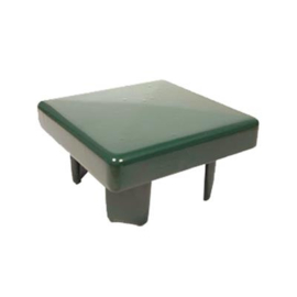 Paalkap aluminium 100x100 mm - RAL6009 Art. nr. PAALDA60091010S prijs per Stuk(s) excl. BTW