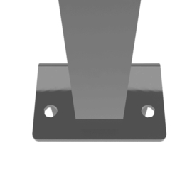 Staander 60x40 mm op L-voetplaat - 1700 mm - RAL7016 Art. nr. PLV701660402170  prijs per Stuk(s) excl. BTW