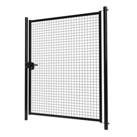 Enkele tuinpoortset met gaasvulling 1500x2000 - RAL9005 Art. nr. TPS9005150200S prijs per Set excl. BTW