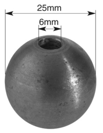 DBO-25~~DOORBOORDE BOL GAT 6MM.