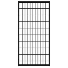 Tuinpoortvleugel 1000x2000 mm met dubbelstaafmatvulling - RAL9005 Art. nr. TPTDM9005100200 prijs per Stuk(s) excl. BTW