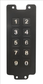 Entrya Toetsenbord RVS zwart voor KPB-ES4 Art nr. 105447  (SE)