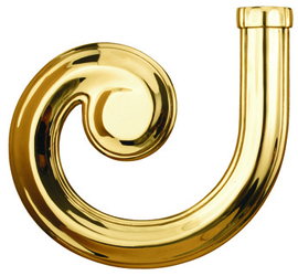 DL60L~~GEPOLIJST MESSING EINDSTUK