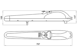 625700~~DEA Draaipoortmotor KIT STINGNET 230V