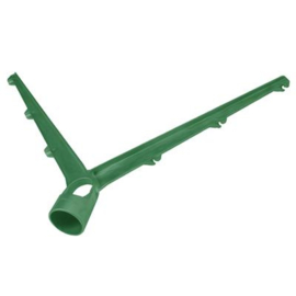 Puntdraadkop dubbel voor staander Ø60 | 2x 3-draads schuin 45° - RAL6005 Art. nr. PDKD3DR6005 prijs per Stuk(s) excl. BTW