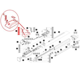 Sommer Deksel motorbehuizing set Twist 350 Art nr. 104065  (SE)