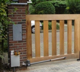 Montage-set om de poortbeugels aan de penanten / muur te bevestigen.  (QU)