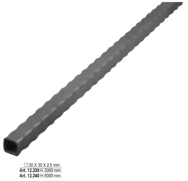 PM30X30~~L= 3000MM GEHAMERDE PROFIELBUIS