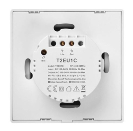 Kijzer TX MUUR SCHAKELAAR - T2EU1C - WIFI + RF  (QU)