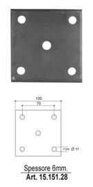 15.151.28~~SCHIJF / Muurplaat.