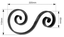 S220-20X6~~WARM UITGESMEDE KRUL