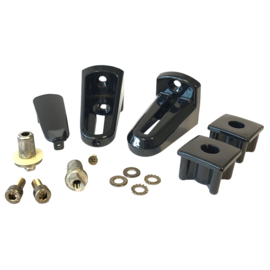 Scharnierset 90° regelbaar - RAL9005 Art. nr. SCHARNSETHM9005