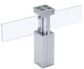 Gastop draaihek.  (NE)