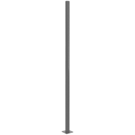 Staander Ø60 mm op voetplaat - 1100 mm - RAL7016 Art. nr. PRV701660175110 prijs per Stuk(s) excl. BTW