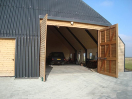 hoekbeugels per 2. universeel voor elk type poortopener. Onmisbaar voor openslaande garagedeuren en veel houten poorten. en wanneer de scharnieren aan de voorzijde op de palen geplaatst zijn. 2x Art. 0302  (QU)