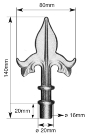150~~LASBARE HEKPUNT 140X80MM.