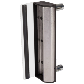 Locinox Slotvanger (RVS) voor vierkant profiel - slagplaat RAL9010 Art. nr. SAKL9010QF2