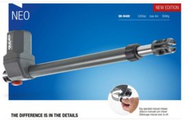 Quiko NEO 600 new 230v. professional. voor poorten met vleugels van 1,5 tot 7 meter en tot 1200kg. Kit.  Art. 0600   (QU)