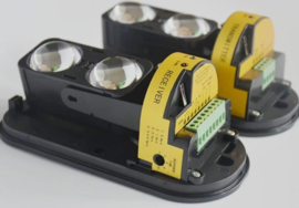 K Y-LPS 100 meter ir sensoren. 180 graden draaibaar, met NO en NC contact dus ook voor alle alarminstallaties te gebruiken.Art. 4180  (QU)