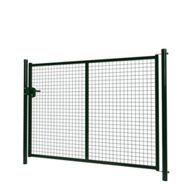 Enkele tuinpoortset met gaasvulling 2000x1500 - RAL6009 Art. nr. TPS6009200150S  prijs per Set excl. BTW