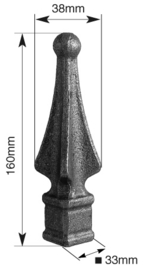 162~~LASBARE SPEERPUNT 160X30MM