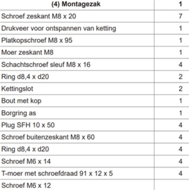 Sommer Montagezak GIGAline Art nr. 105475  (SE)