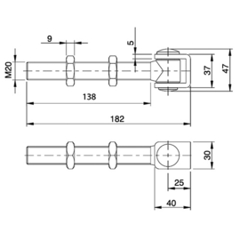 130-M20~~164-20LZ REGELBARE SCHARNIER 145M - M M20