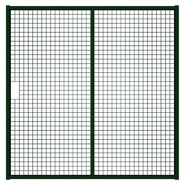 Tuinpoortvleugel 2000x2000 mm met gaasvulling - RAL6009 Art. nr. TPS6009200200 prijs per Stuk(s) excl. BTW