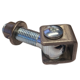 120-M16~~SCHARNIER MET U-BEUGEL EN INLASBUS - M16