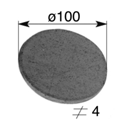 RO100X4~~SCHIJF IN IJZER - 100x4