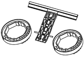 Optilbeveiliging voor rolluik met 70mm as Art nr. 103371  (SE)