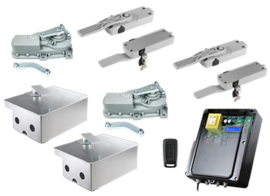 Comunello Eagle 230V kit 2 motors+galva fund.kast+RVS deksel Art nr. 105468  (SE)