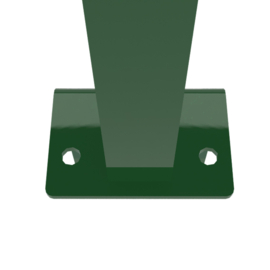 Staander 60x40 mm op L-voetplaat - 1900 mm - RAL6009 Art. nr. PLV600960402190 prijs per Stuk(s) excl. BTW