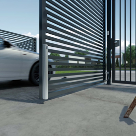 Locinox ELECTRADROP-E-SILV  Art. nr. ELECTRADROPZILV - Gemotoriseerde grondgrendel met fail close-functionaliteit-zilver (HO)   €495,95