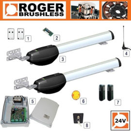 Roger Technology - RAM BE20/210 BRUSHLESS Twin Kit tot 2,2 meter vleugellengte.  (HO)