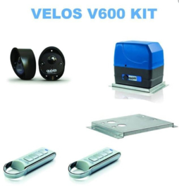 Quiko Velos FX Superfast. schuifpoort motor. tot 600kg. Inclusief knipperlamp, Zender, Sleutelcontact en set IR Sensoren.Art. 0502  (QU)