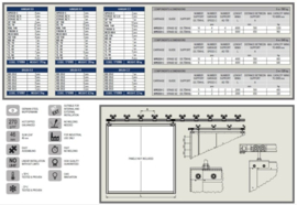 CAIS  Hangar 4.4 Hangar schuifdeurbeslag, 8m looprail  (HO)
