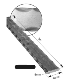 MC144-8-3M~~3000MM - HANDGREEP 40X8MM.