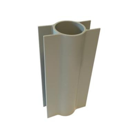 Kantplankhouder kunststof voor paal Ø48 t.b.v plank 180x38 mm Art. nr. BETONPLH4818038 prijs per Stuk(s) excl. BTW