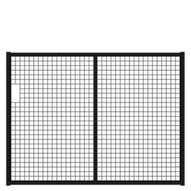 Tuinpoortvleugel 2000x1500 mm met gaasvulling - RAL9005 Art. nr. TPS9005200150 prijs per Stuk(s) excl. BTW