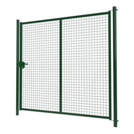 Enkele tuinpoortset met gaasvulling 2000x2000 - RAL6005 Art. nr. TPS6005200200S prijs per Set excl. BTW