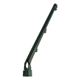 Puntdraadkop 3-draads schuin tbv staander Ø60, doorvoer Ø42 - RAL6009 Art. nr. PDK3DRSCH6009 prijs per Stuk(s) excl. BTW